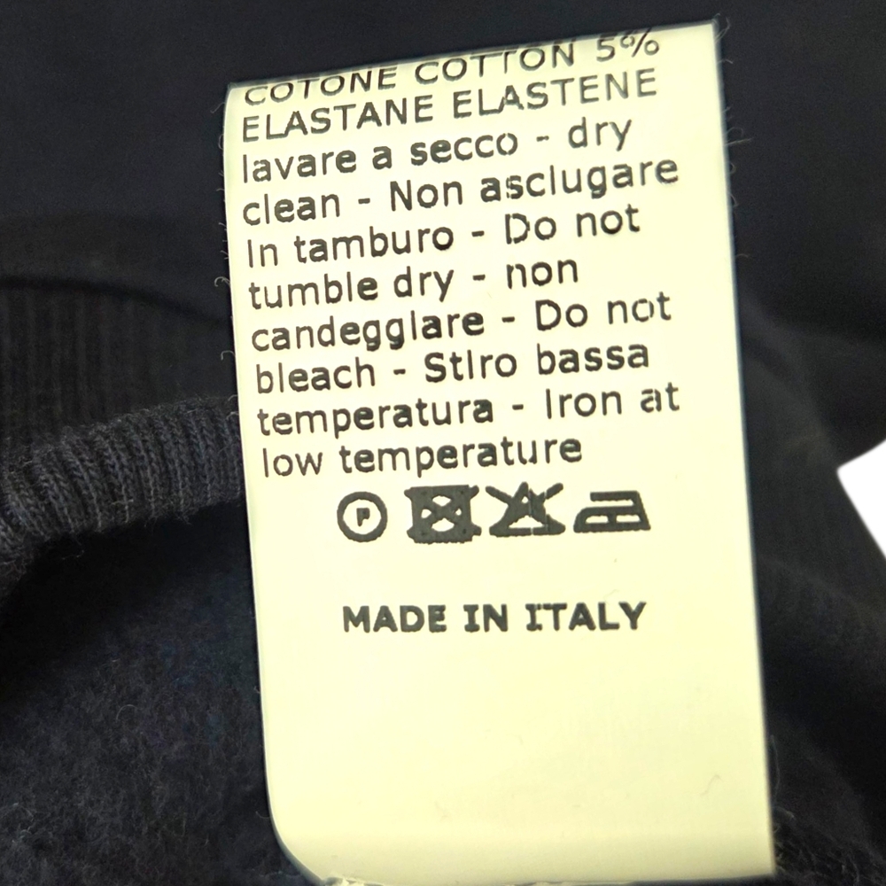 G. Label By Goop Henrietta Sweatshirt Dress Womens Medium Navy Blue Quiet Luxury - Picture 9 of 13